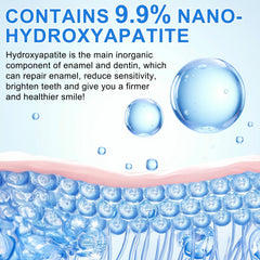 Nano hydroxyapatite toothpaste active ingredients on packaging