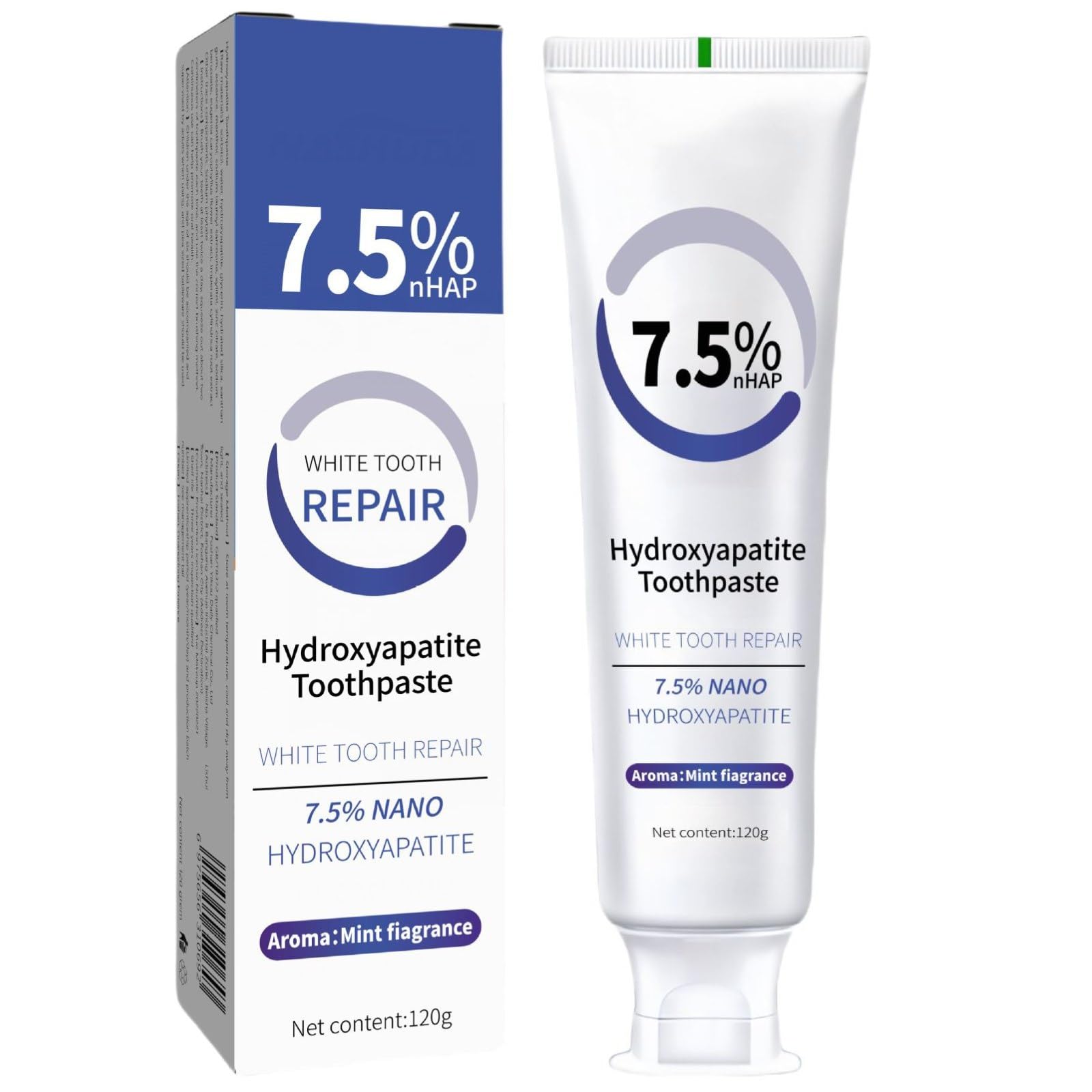 Hydroxyapatite toothpaste with enamel protection