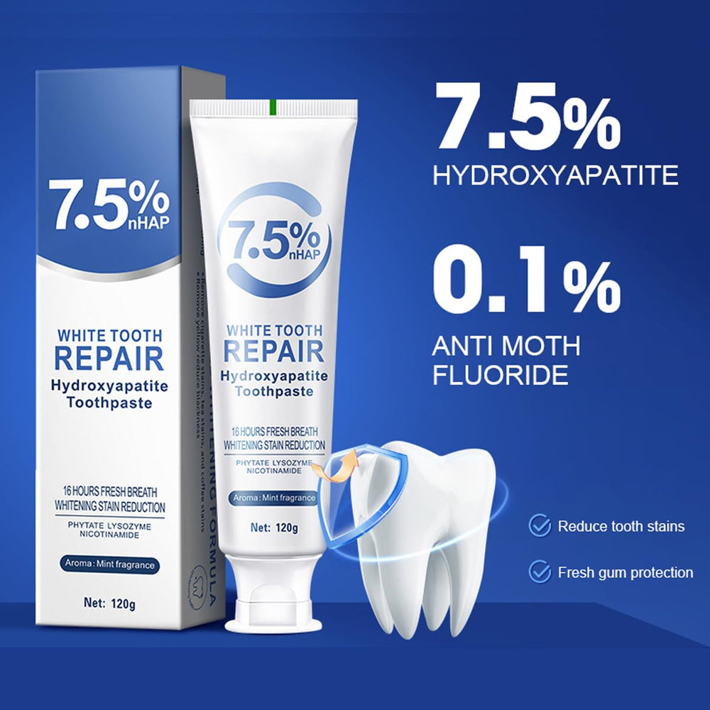 Toothpaste for fresh breath and natural mint flavor