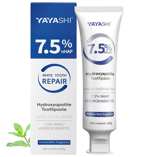 Hydroxyapatite Toothpaste Gentle Mint tube on white background