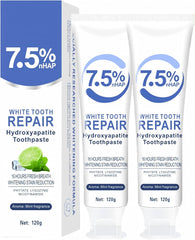 Front view of Hydroxyapatite toothpaste packaging