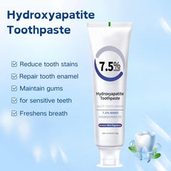 Enamel strengthening toothpaste with hydroxyapatite