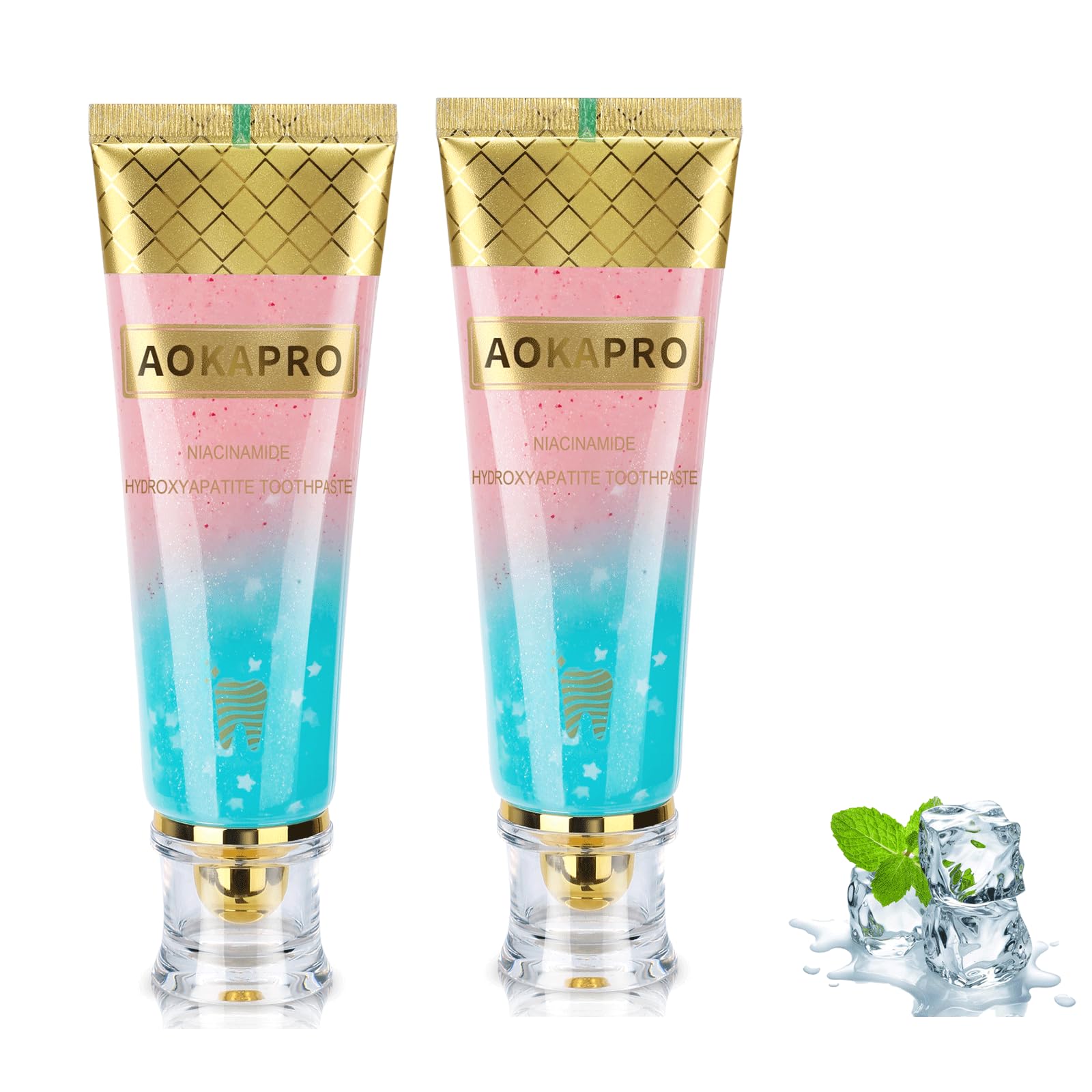 Hydroxyapatite Niacinamide whitening toothpaste bottle