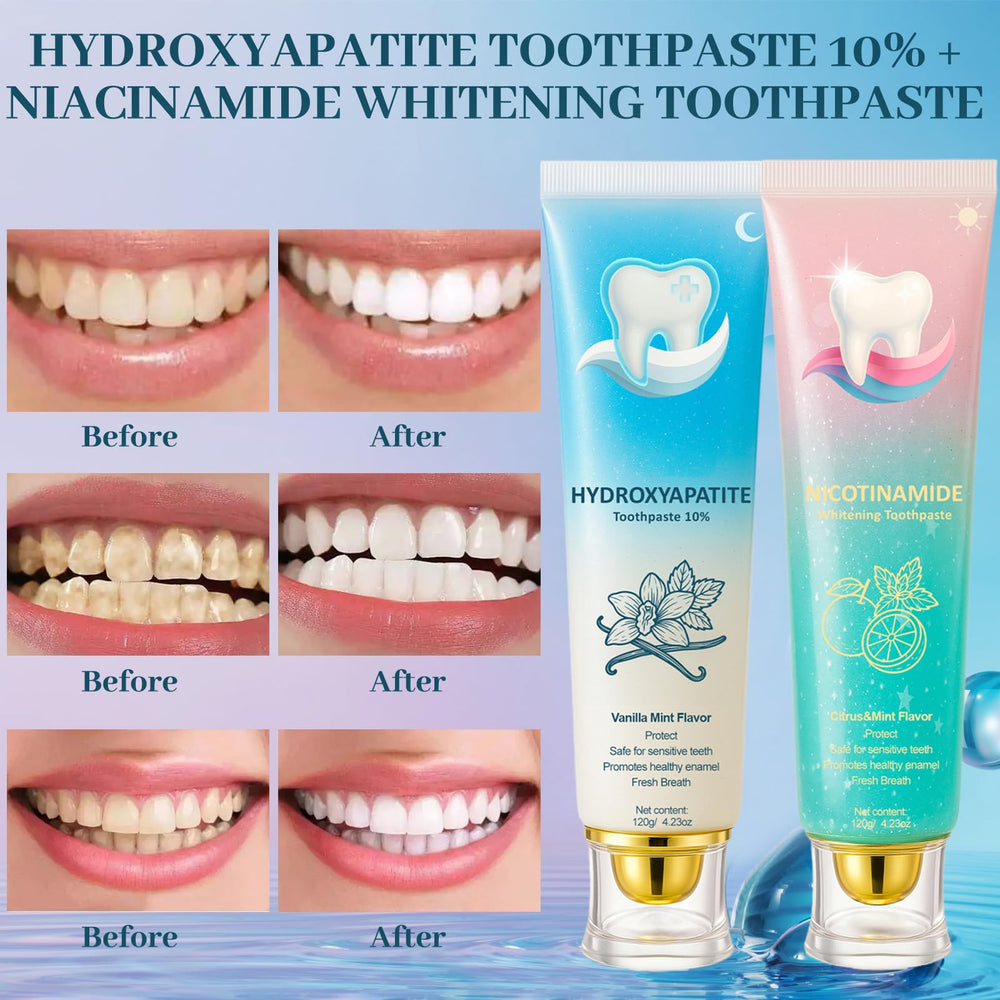 Nighttime hydroxyapatite enamel repair toothpaste tube (vanilla-mint flavor)