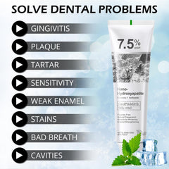 Daily oral care concept with toothpaste and mint