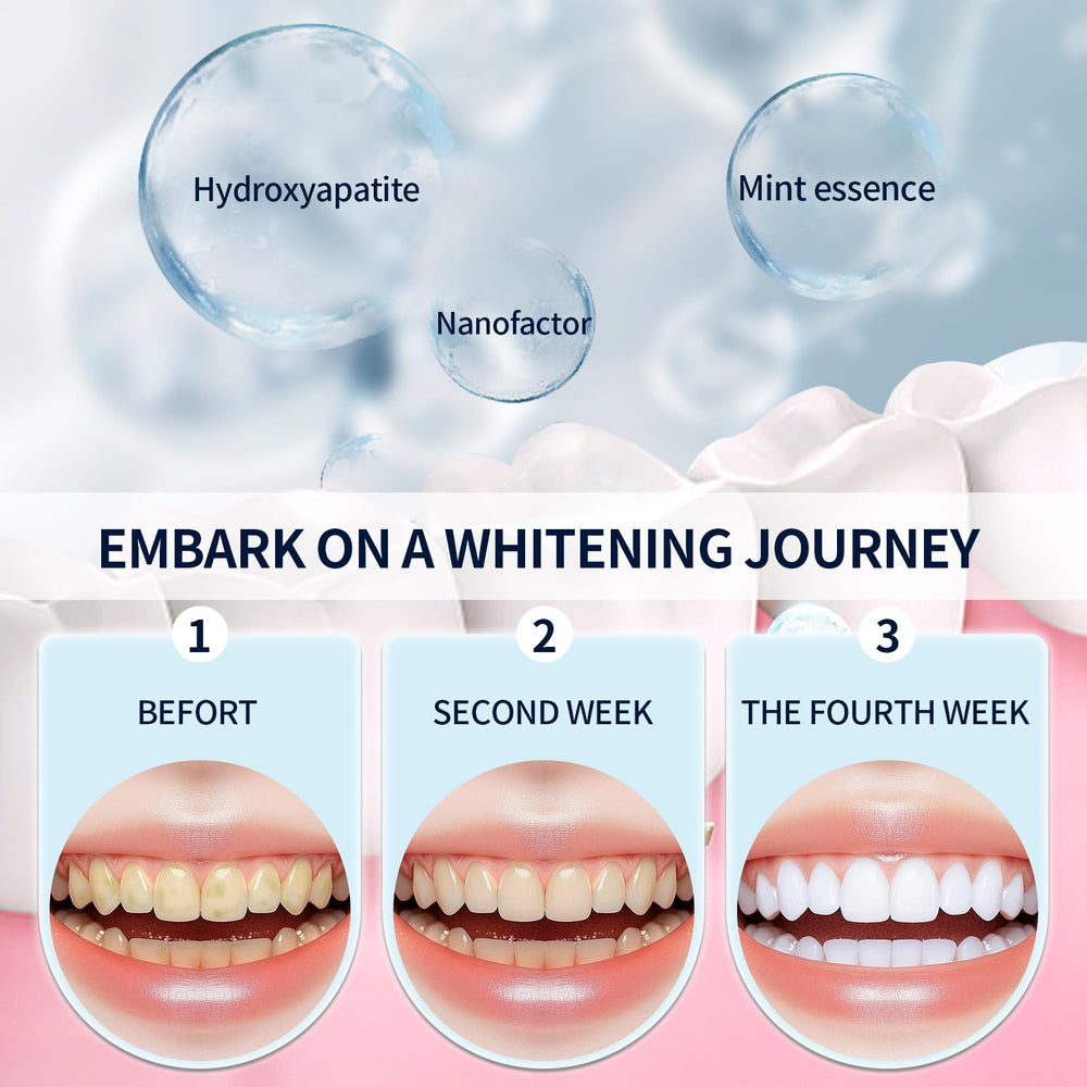 Illustration of enamel protection with hydroxyapatite