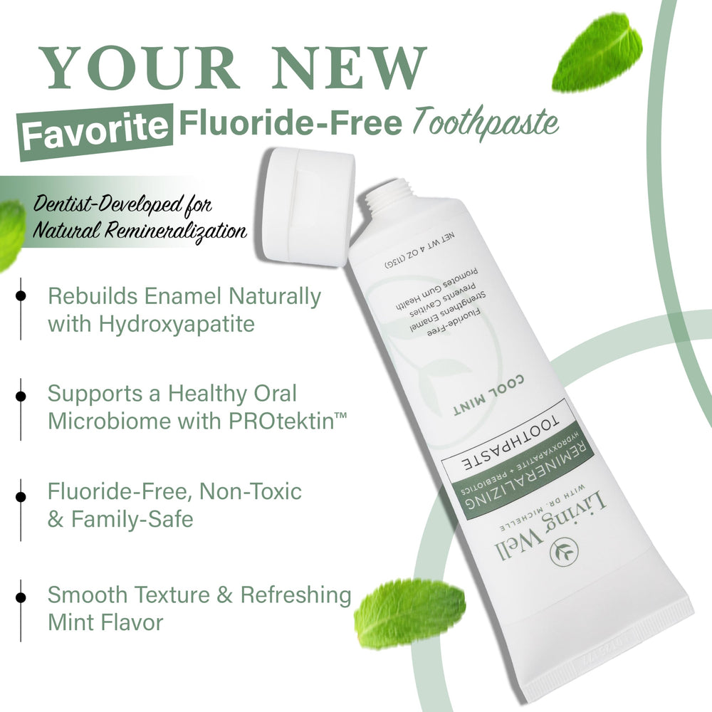 Back label of Hydroxyapatite Toothpaste Mint 4 oz