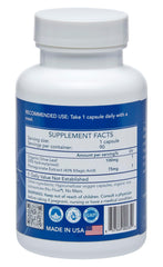Close-up of hydroxytyrosol olive leaf extract capsules