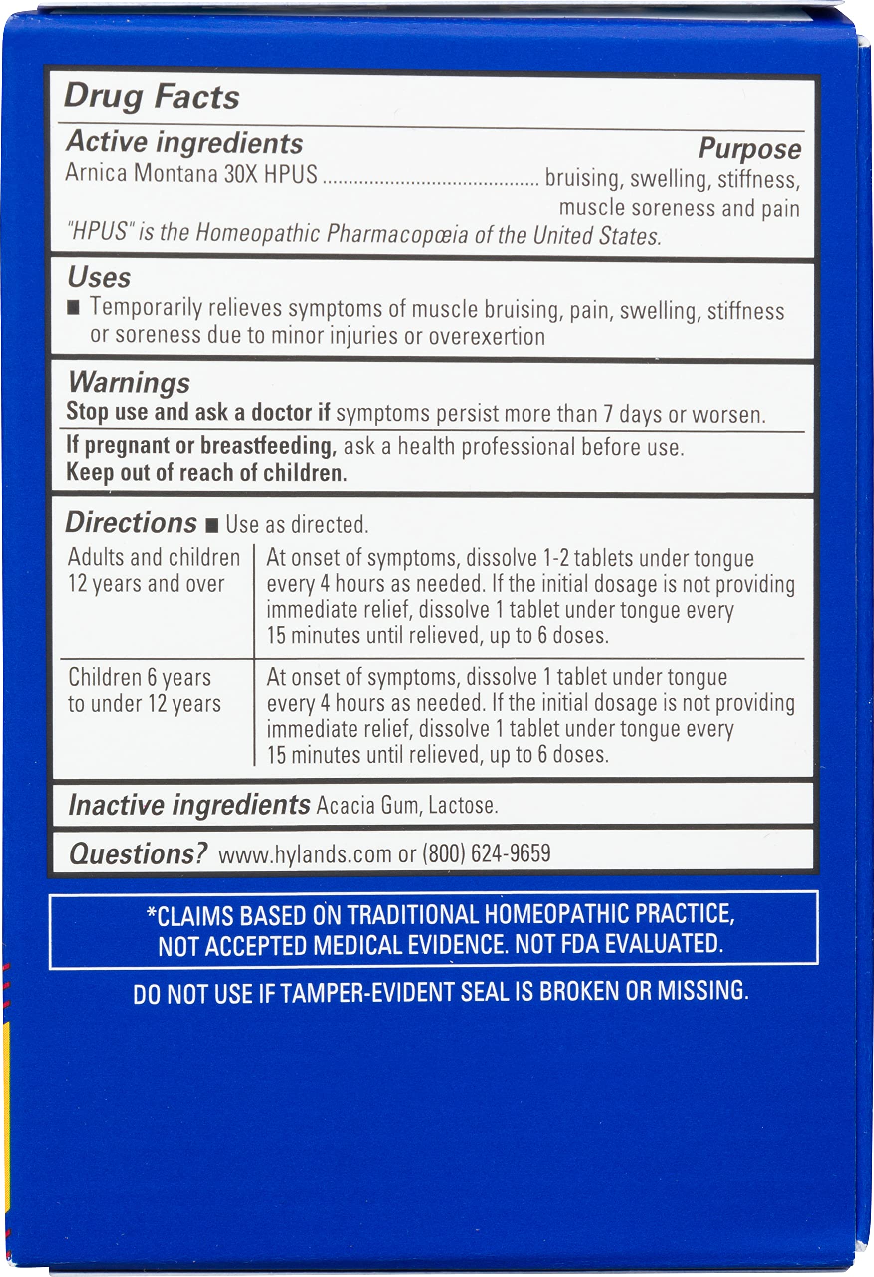 Hyland's Arnica 3-pack bundle image showing value and bruise relief