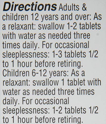 Close-up of Hyland's Calms Forte tablets emphasizes natural relief options.