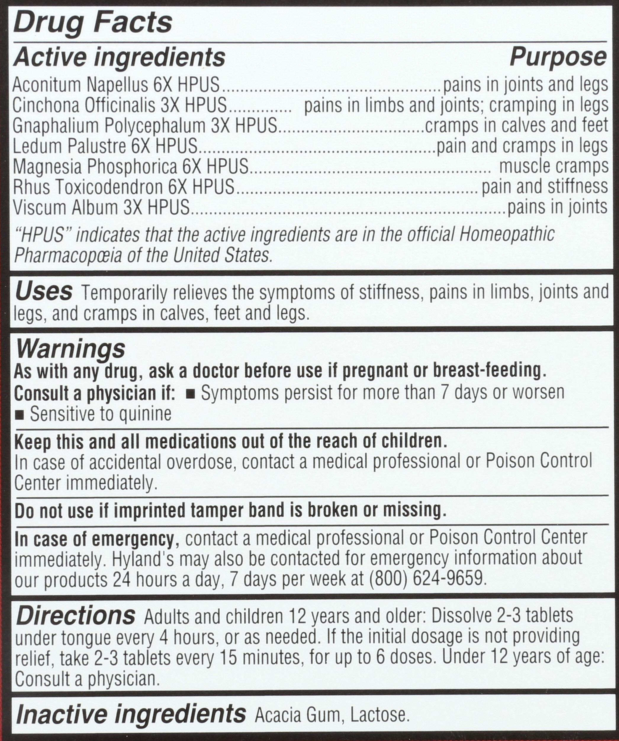 Hyland's Leg Cramps blister pack