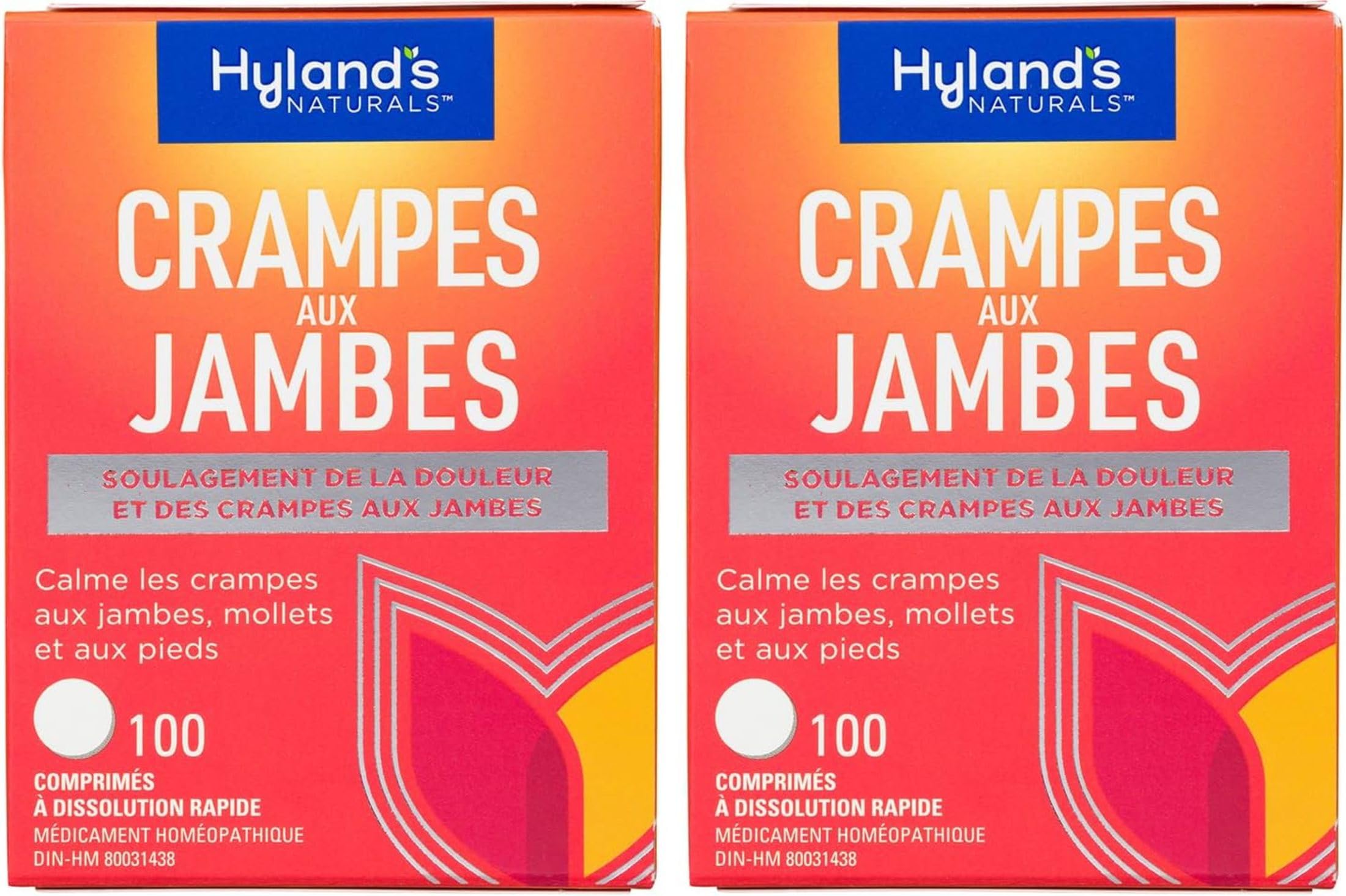 Hyland's compact pack keeps cramps-nearby for quick use.
