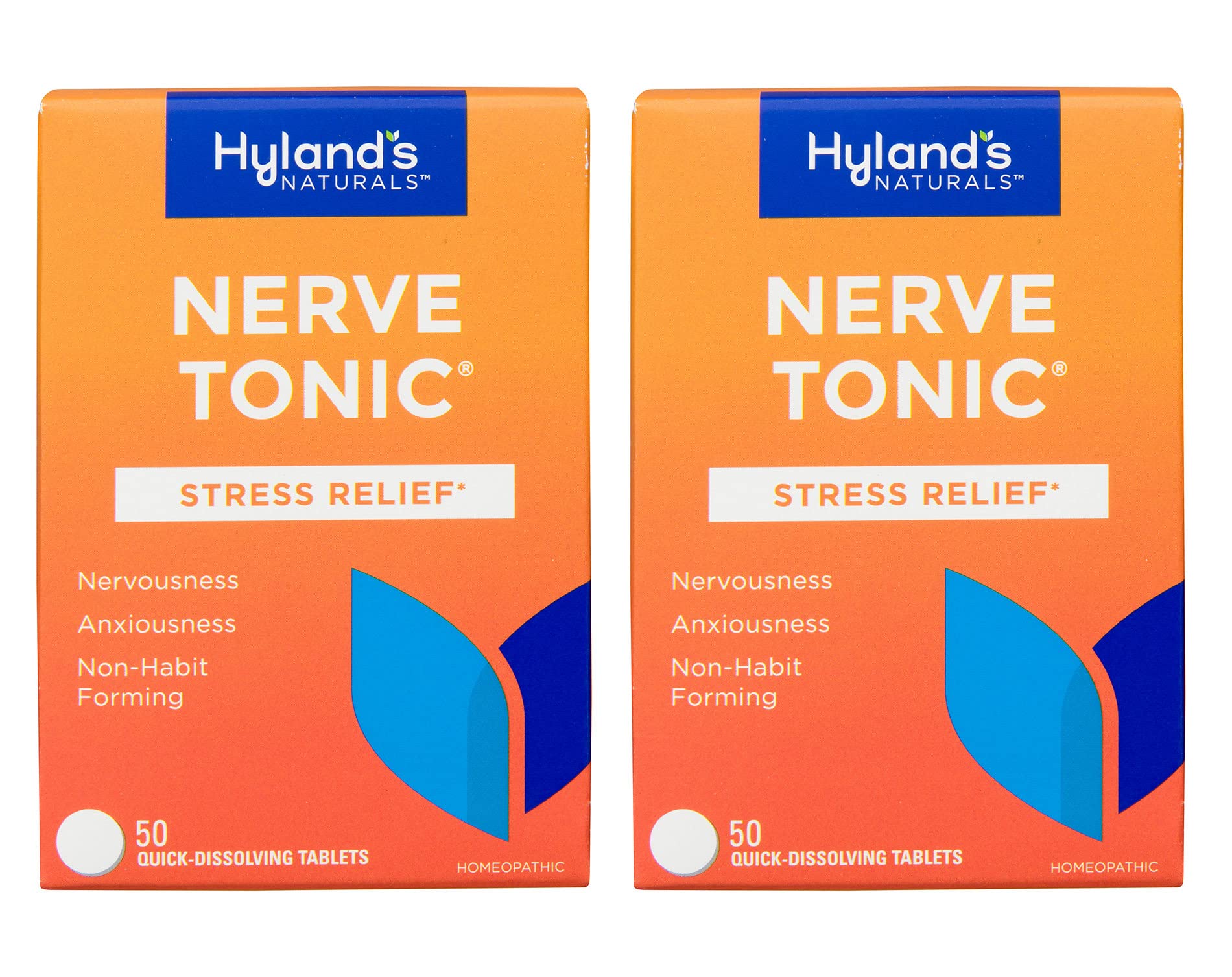 Hyland's Naturals Nerve Tonic 2-pack, 50-count tablets in bottle