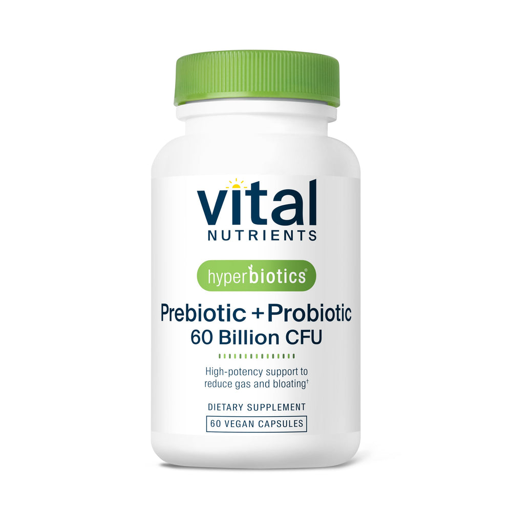 Hyperbiotics Vital Nutrients prebiotic and probiotic capsules for women and men - 60 Billion CFU - 60 vegan capsules