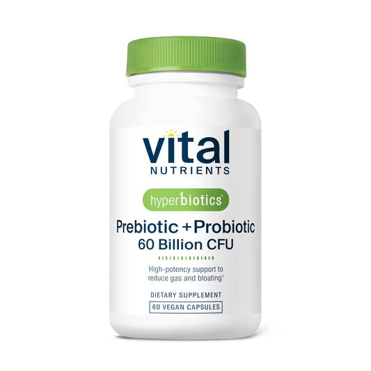 Hyperbiotics Vital Nutrients prebiotic and probiotic capsules for women and men - 60 Billion CFU - 60 vegan capsules