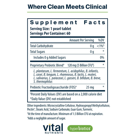 Graphic showing 15 probiotic strains in Pro-15 formula