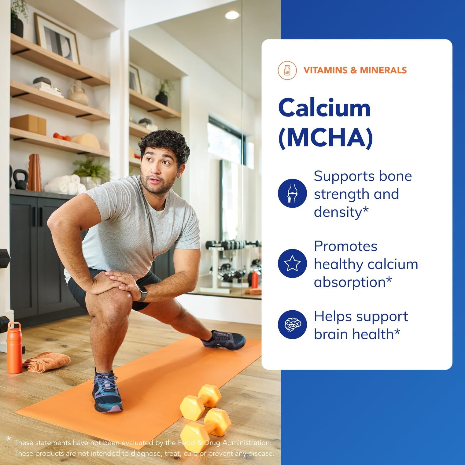 Hypoallergenic Calcium MCHA supplement bottle