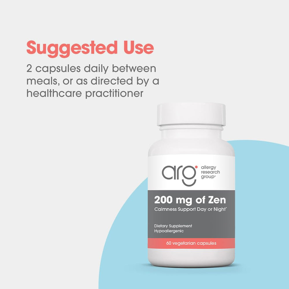 Hypoallergenic formula badge on Allergy Research Group Zen