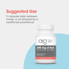 Hypoallergenic formula badge on Allergy Research Group Zen