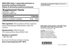 Hypoallergenic Klaire Labs P-5-P label