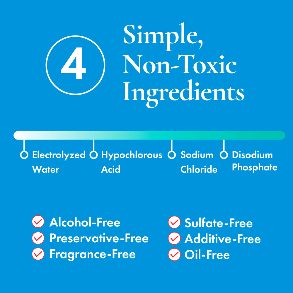 HypoClear mist used after workouts to soothe and hydrate.
