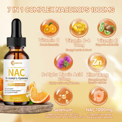 Illustration of the 7-in-1 NAC complex ingredients
