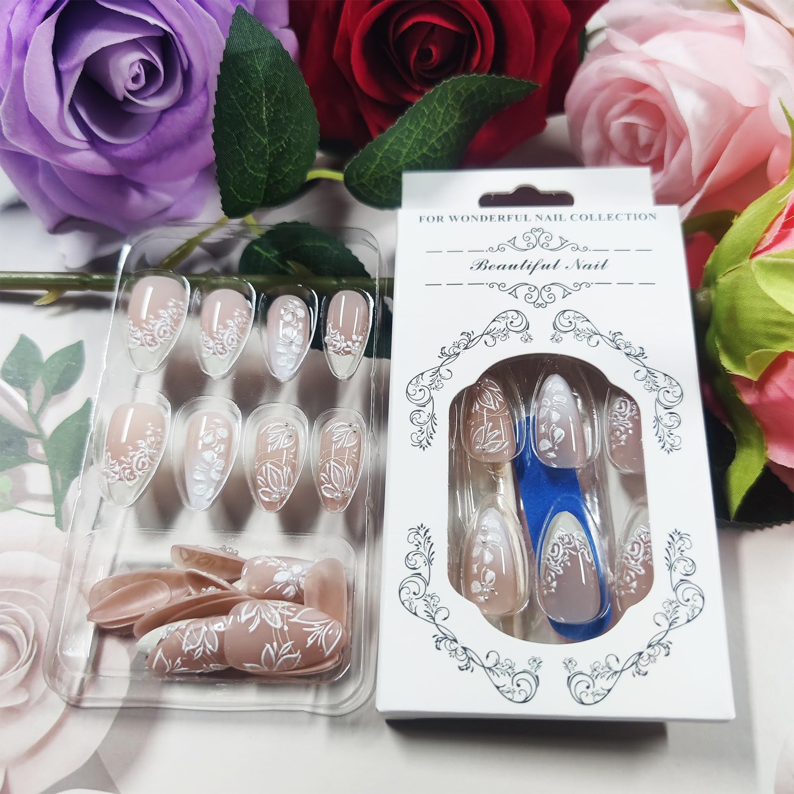 HZJXRT yellow French tips press-on nails highlighting a vibrant, salon-like finish