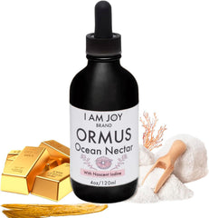 Front view of I Am Joy Co. Ormus Ocean Nectar 4oz bottle