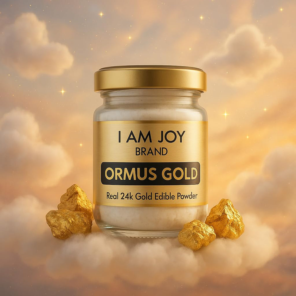 Pure Ormus White Gold Powder packaging label