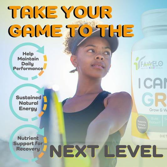 I Can Grow bottle label showing transparent ingredients