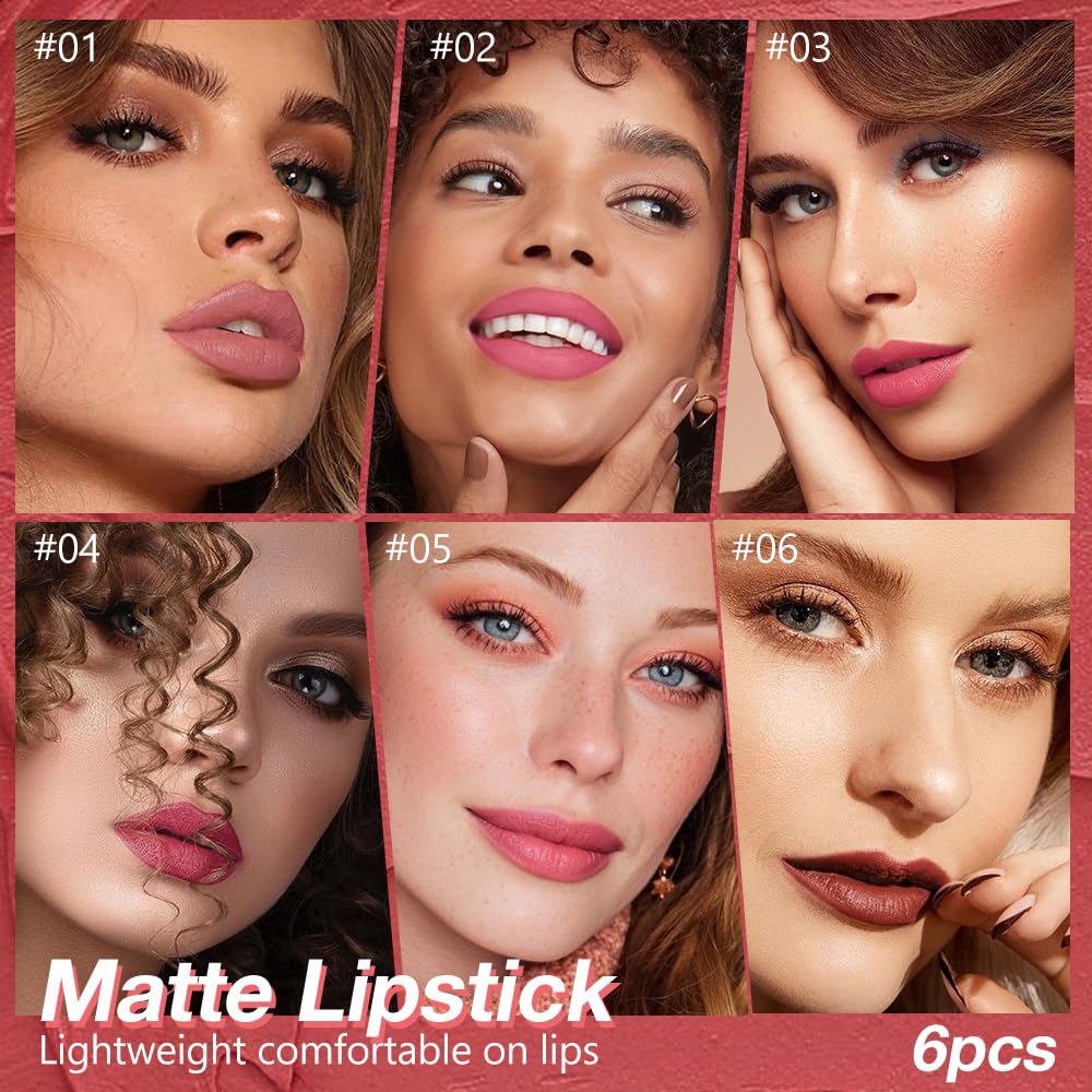 IATMOMOD waterproof matte wear swatches reveal rich pigment that lasts through busy days.