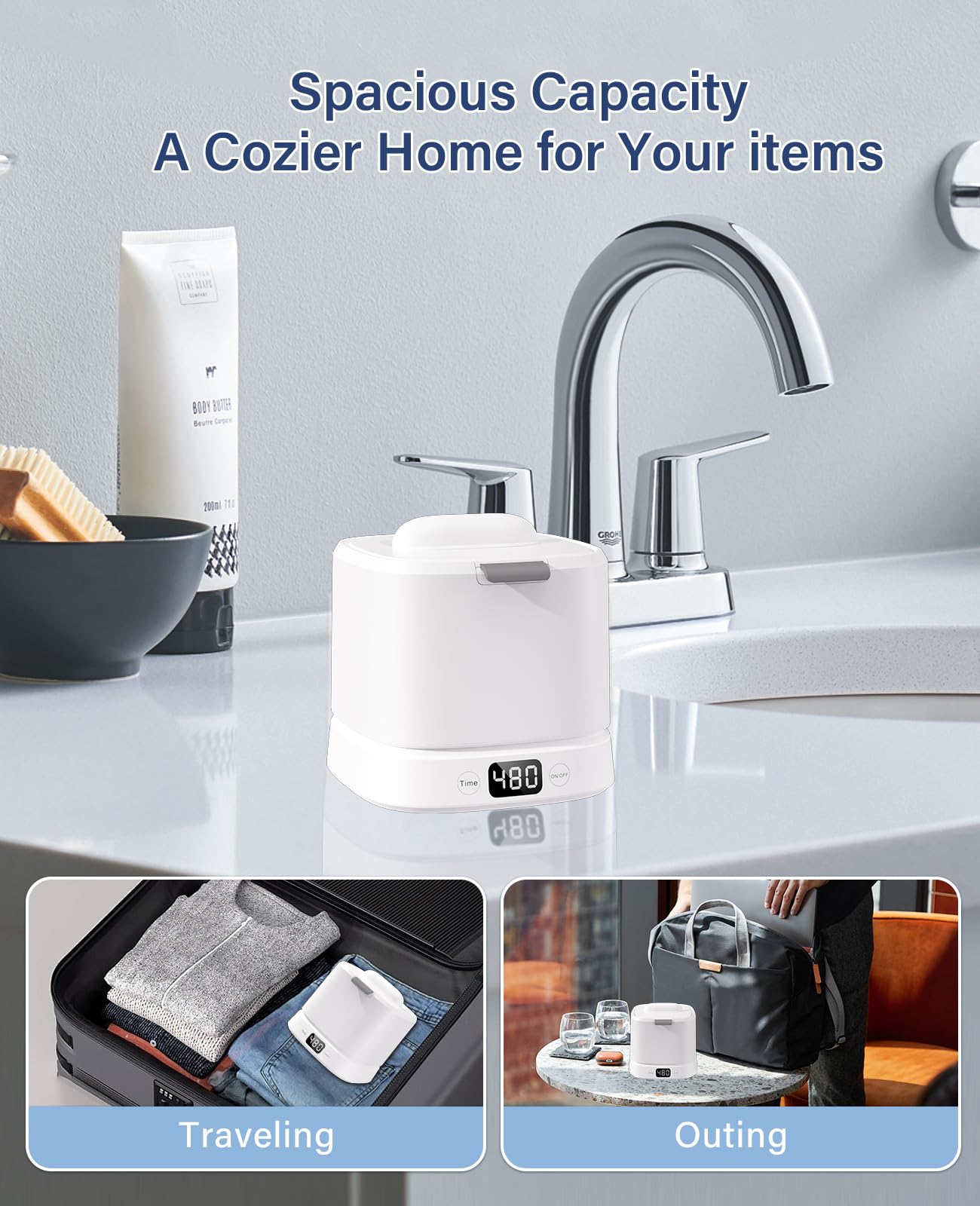Five cleaning mode options from 90s to 480s.