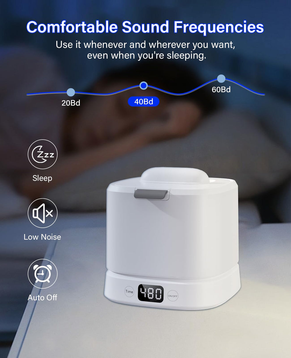 Easy-grip handle and compact white design.