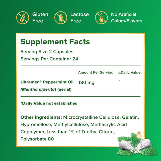 IBgard capsules side view for compact daily digestive support.