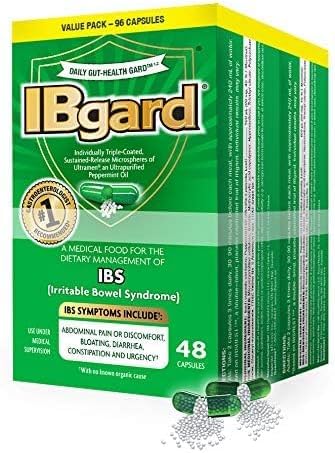 IBgard Daily Gut Health Support bottle with 96 capsules