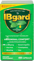 IBGARD gut health bottle showing daily gut support for convenience.
