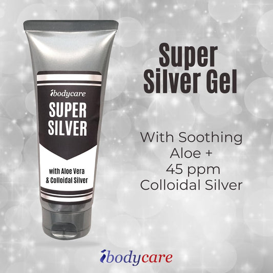 Close-up of 45 ppm nano silver colloidal gel texture