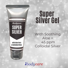 Close-up of 45 ppm nano silver colloidal gel texture
