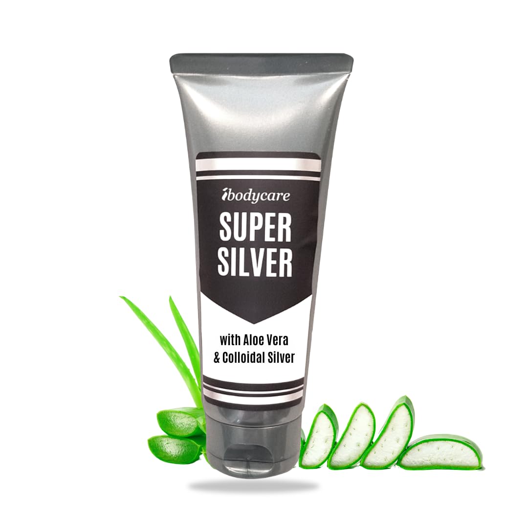 ibodycare Super Silver Colloidal Gel bottle with 45 PPM nano silver