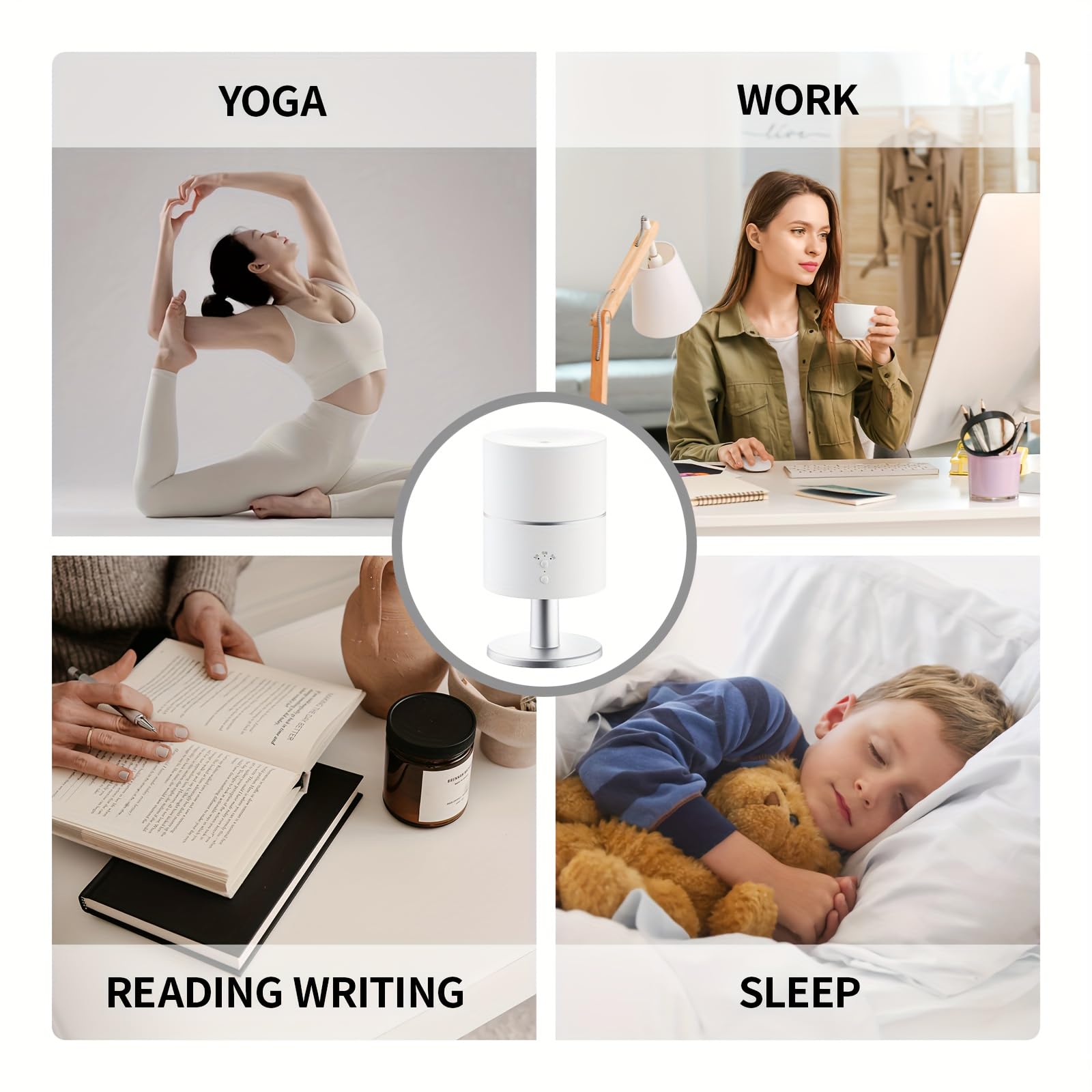 IBRISFULHOM aroma-diffuser-quiet-mist provides a serene, whisper-quiet ambiance