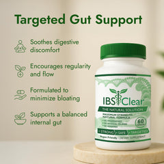 Fennel oil and turmeric imagery representing IBS Clear formula