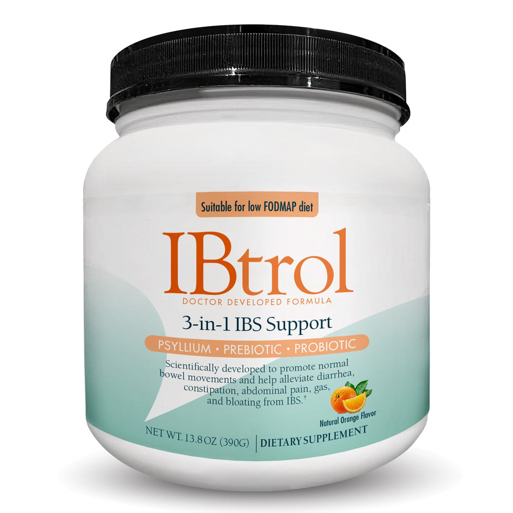 IBtrol bottle with natural orange flavor label