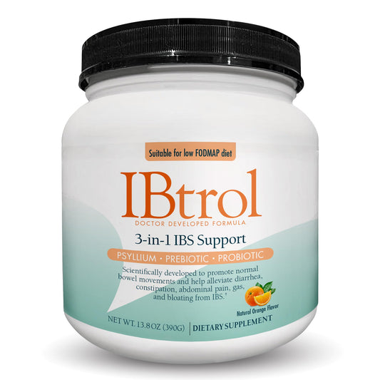 IBtrol bottle with natural orange flavor label