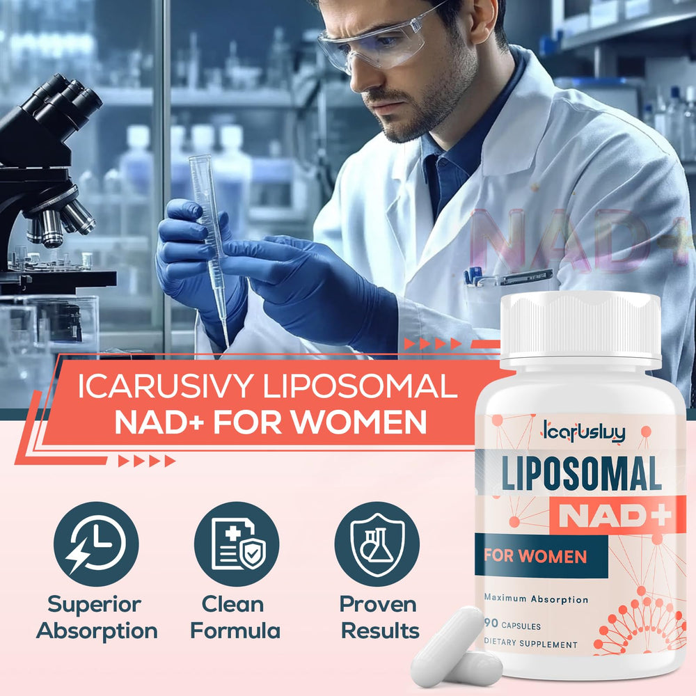 IcarusIvy bottle on desk suggesting a daily routine setup