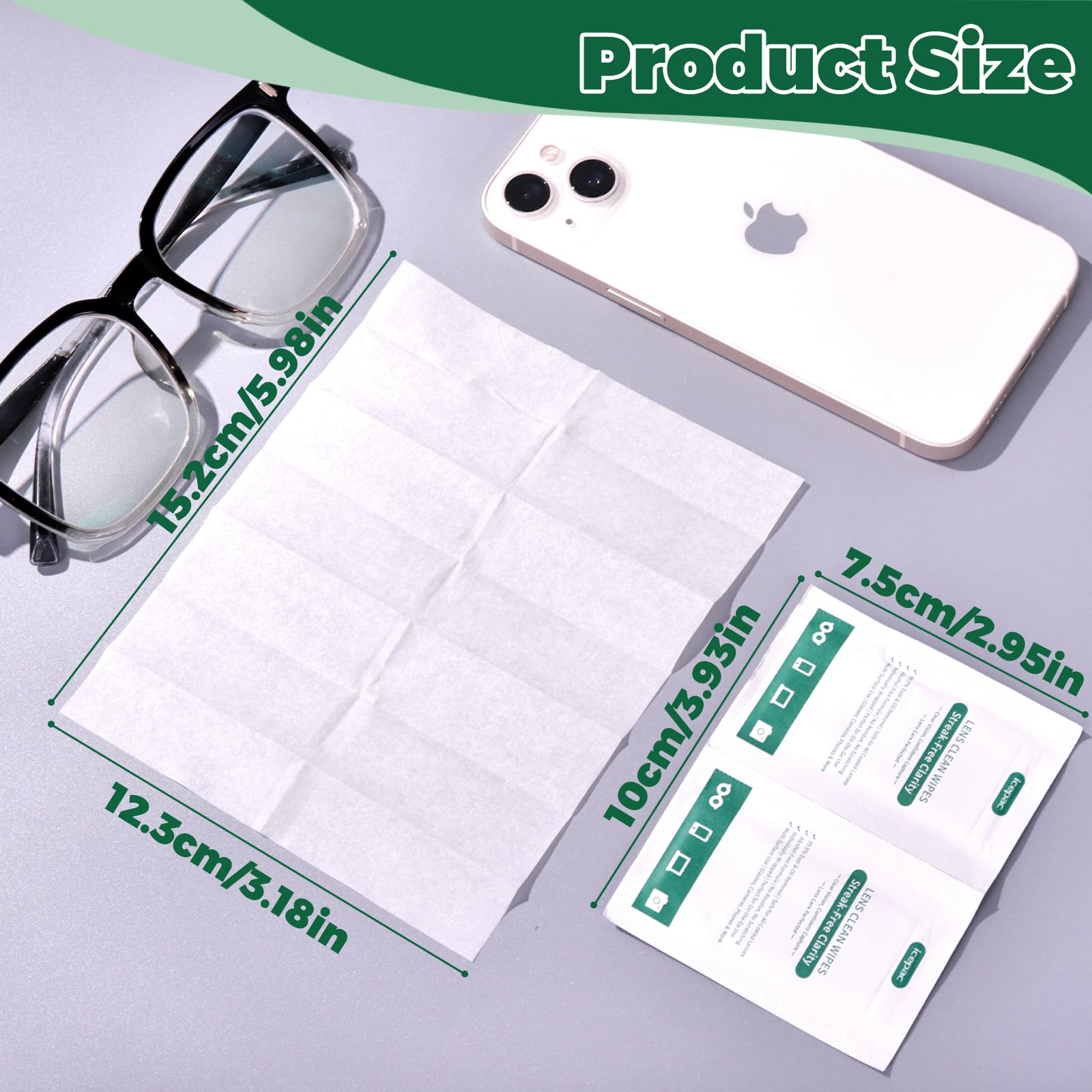 Individual 200-wipe sachets for on-the-go cleaning