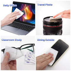 Wipes carried in a pocket for travel and on-the-go cleaning