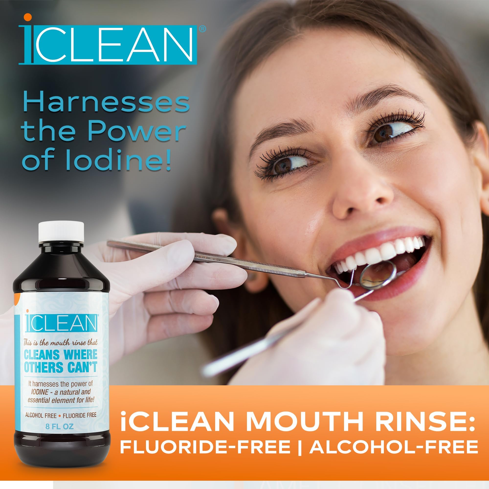 Usage instruction image for iCLEAN Mouthwash