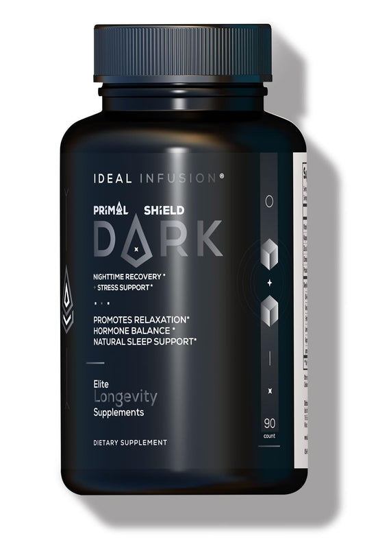 Ideal Infusion nighttime recovery bottle with product label