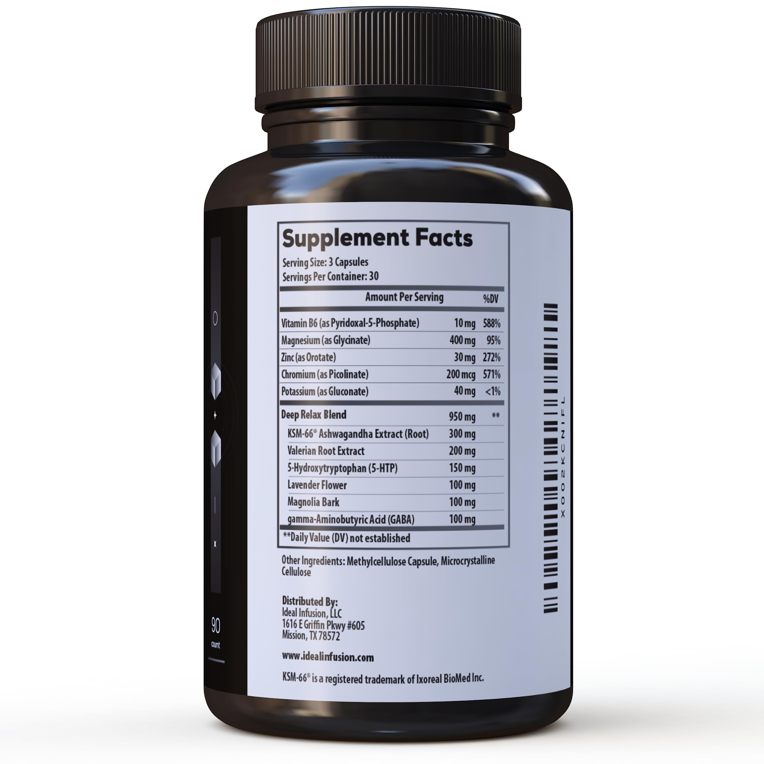 Vegan capsules of Ideal Infusion supplement