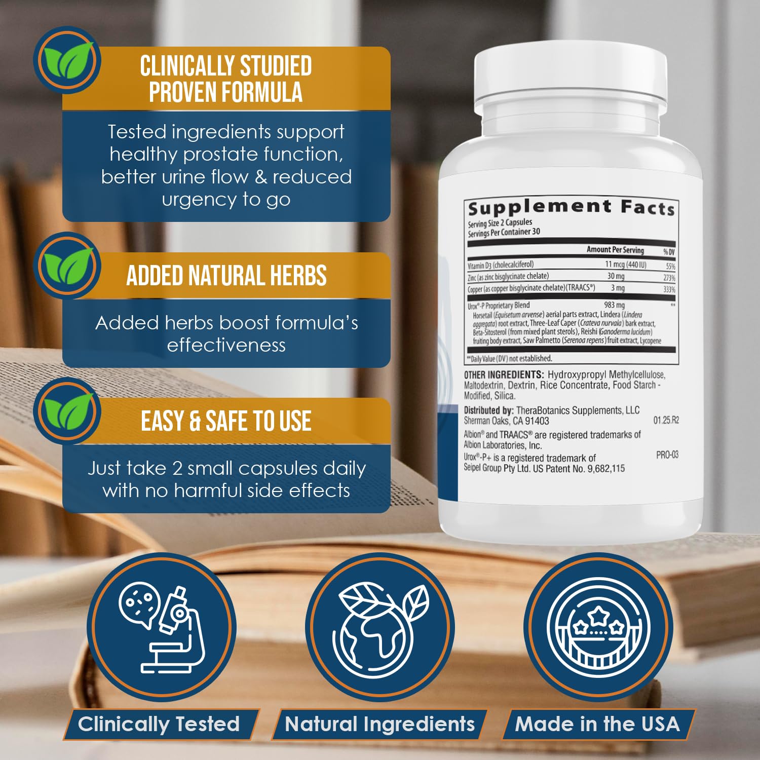 Close-up of Ideal Prostate Plus Ultra capsules